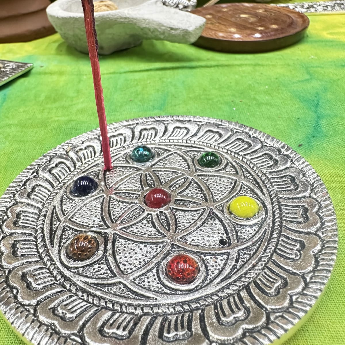 Porta Incienso Flor de la vida 7 Chakras1