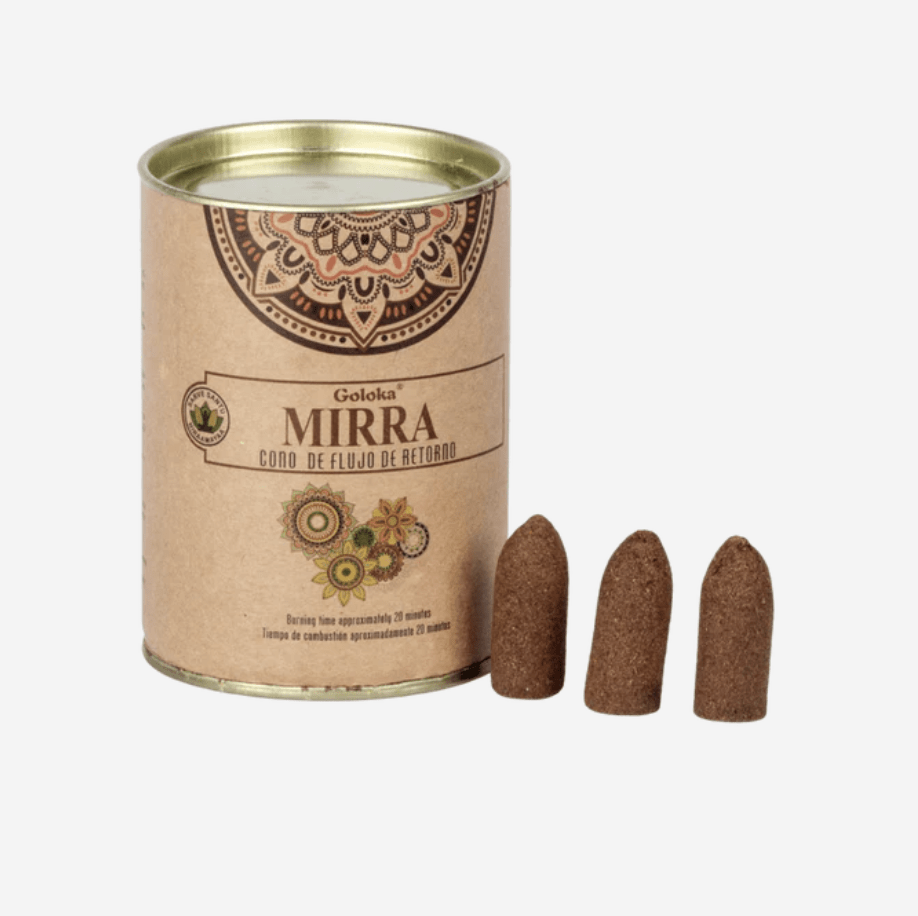 Incienso Cascada Mirra - Goloka - 24 Conos1