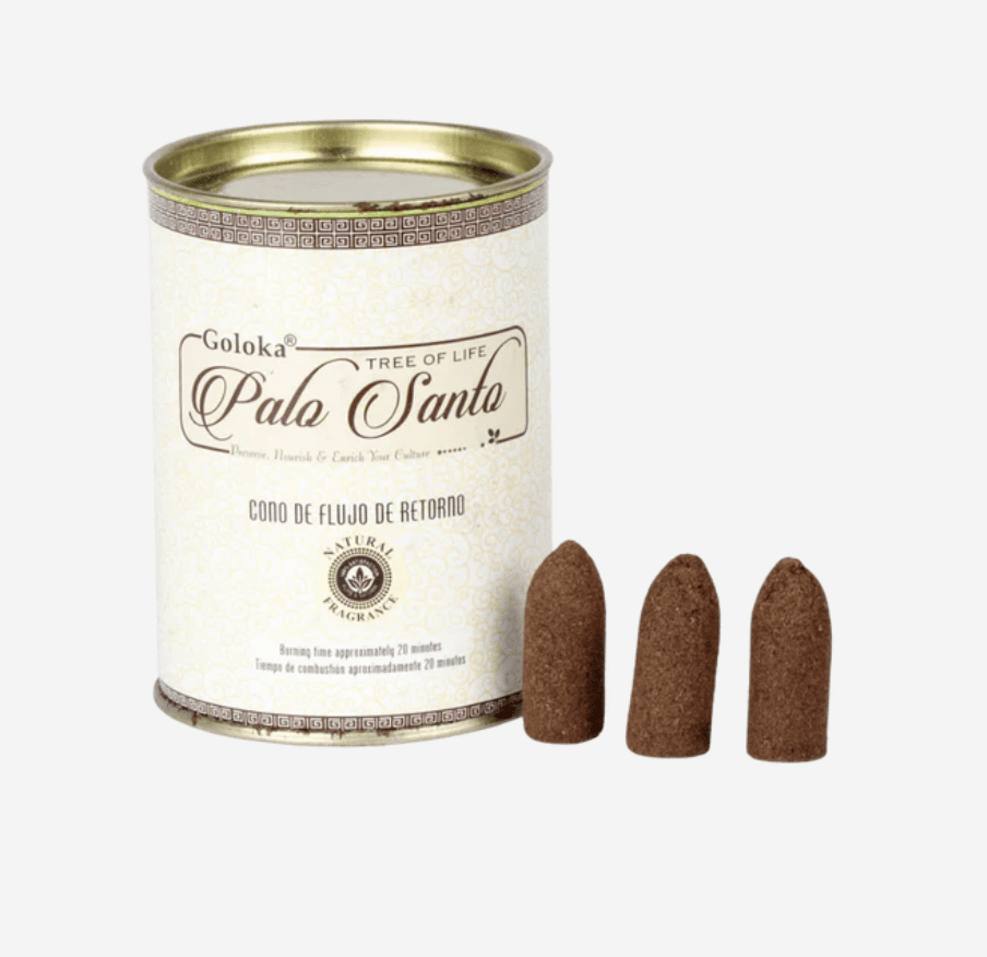 Incienso Cascada Palo Santo - Goloka - 24 Conos1