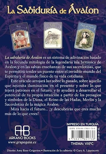 La Sabiduría de Ávalon: 52 cartas oráculo y libro guía2