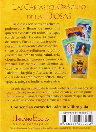 Las cartas del Oráculo de las diosas: 44 cartas del oráculo y libro guía2