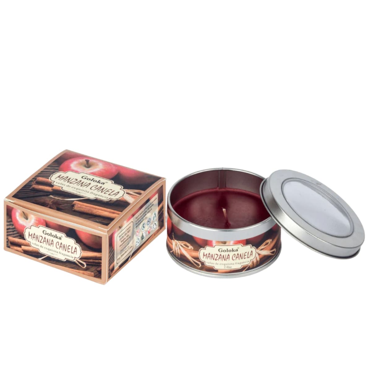 Vela Aromática Manzana Canela - Goloka1