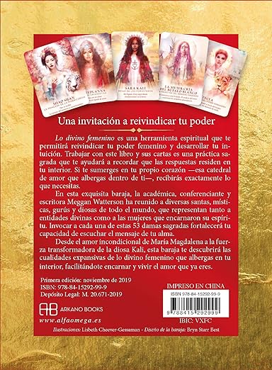 Lo divino femenino: Libro y 53 cartas oráculo de diosas y místicas2