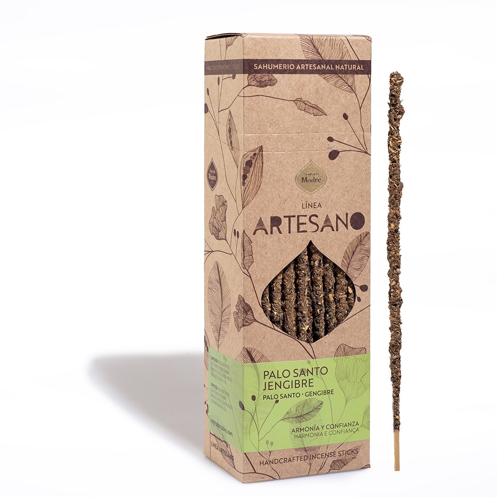 Sahumerio Artesano Palo Santo Jengibre - Sagrada Madre1