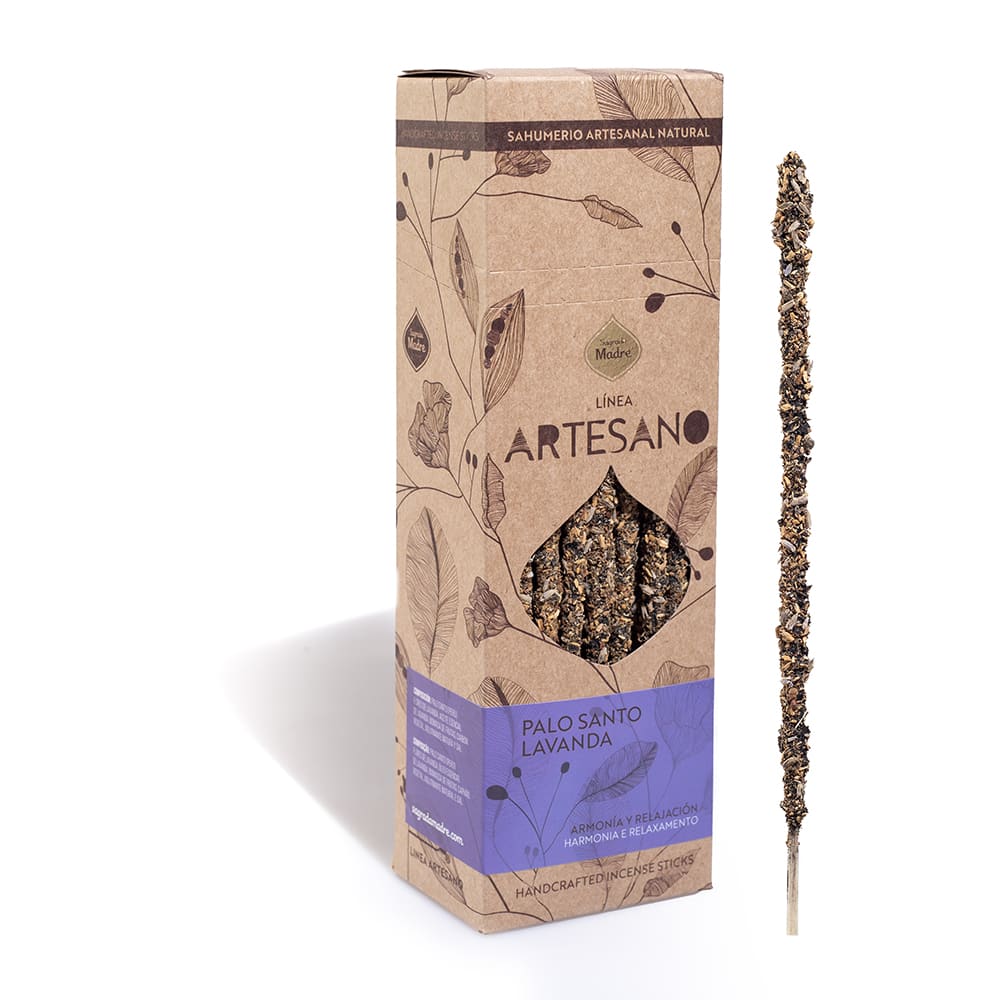 Sahumerio Artesano Palo Santo Lavanda - Sagrada Madre1
