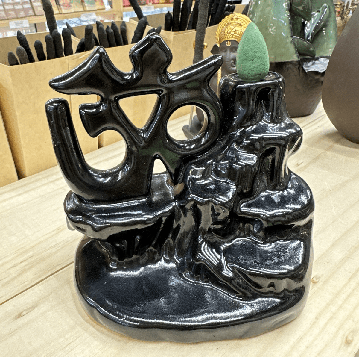 Porta Incienso Cascada OM + 10 inciensos especiales1