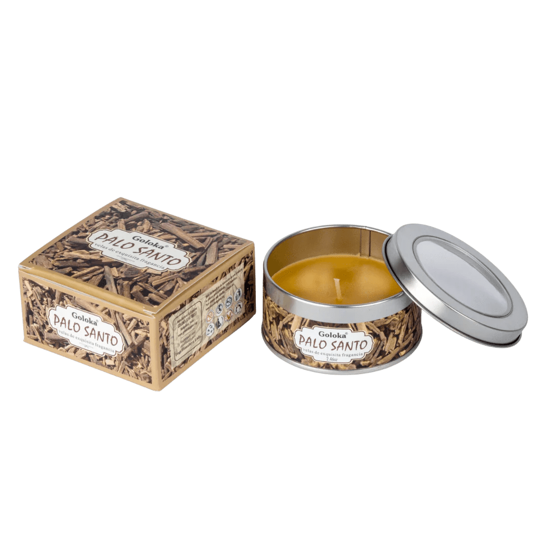 Vela Aromatica Palo Santo - Goloka Lata1