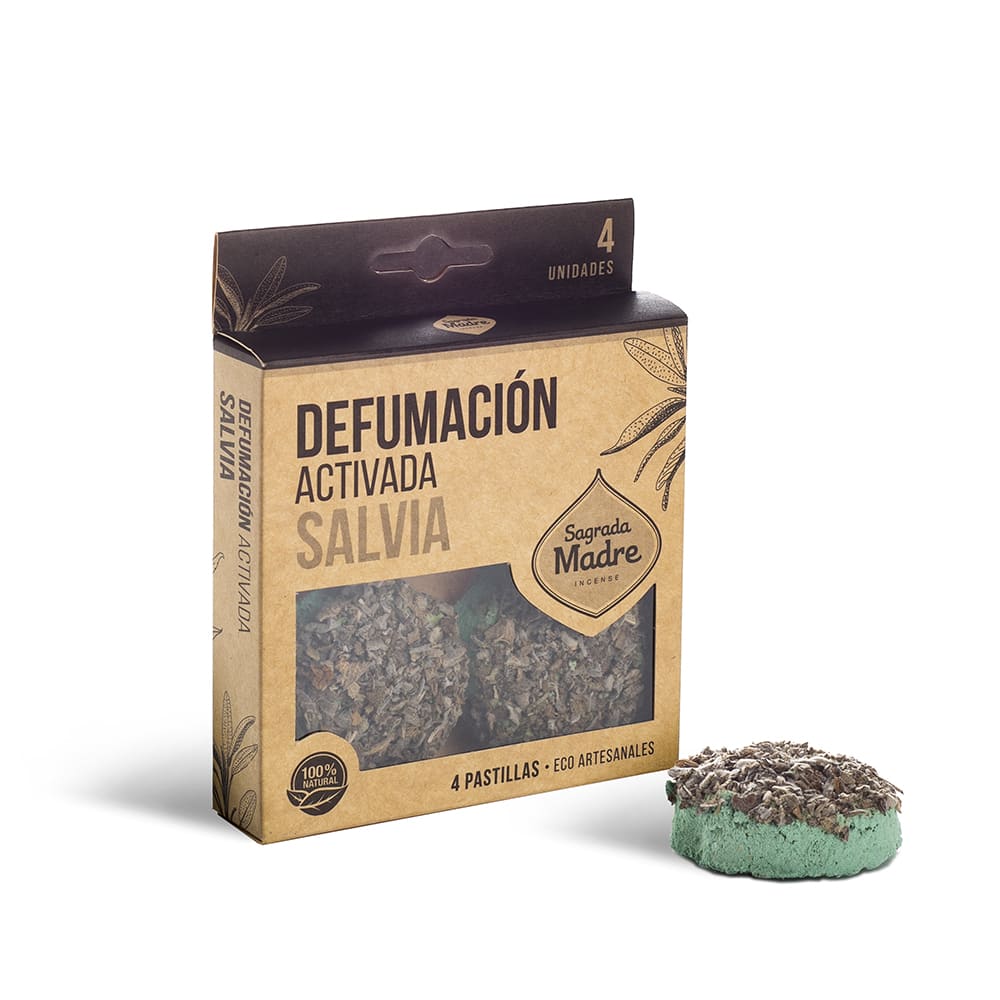 Pastillas Sahumerio Salvia Blanca - Sagrada Madre1