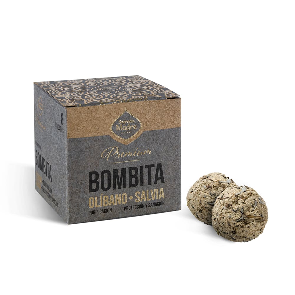 Bombita Premium Defumación Activada Olíbano & Salvia - Sagrada Madre1
