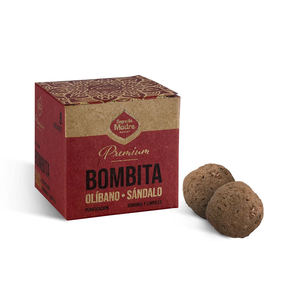 Bombita Premium Defumación Activada Olíbano & Sándalo - Sagrada Madre1