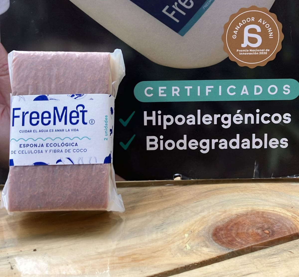 Esponja Ecologica de Celulosa y Fibre de Coco - 2 Unidades1