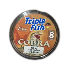 LINEA MULTIFILAMENTO TRIPLE FISH COBRA 0.25 MM 100 M NARA
