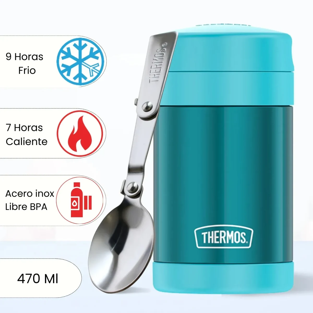 TERMO PARA COMIDA THERMOS 470 ML INCLUYE CUCHARA1