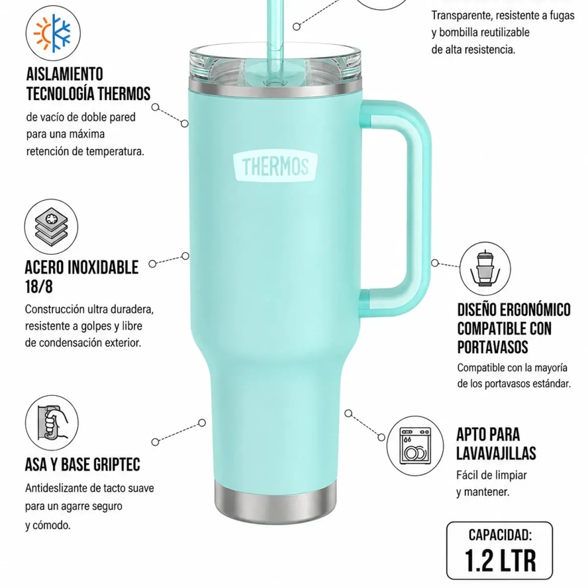 TERMO THERMO VASO CON BOMBILLA 1.2L1
