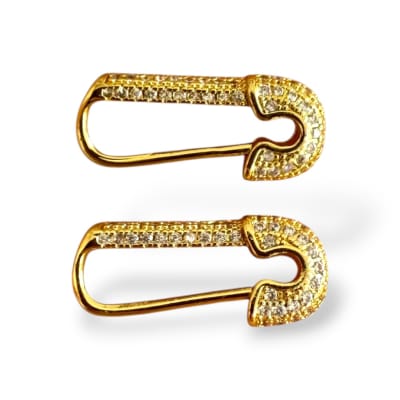 Dije broche pasador 21x10 mm de seguridad bebe alpita / unidad