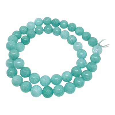 Sarta abalorios cuentas piedra jade turquesa / tira