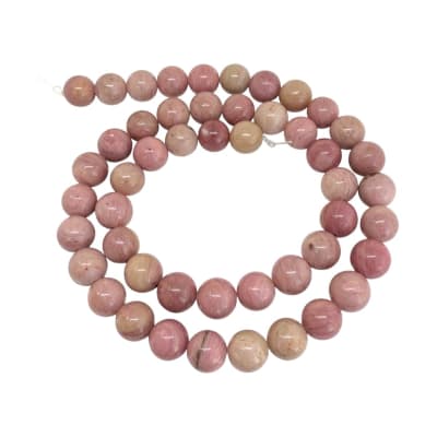 Sarta abalorios cuentas piedra rodocrosita / tira