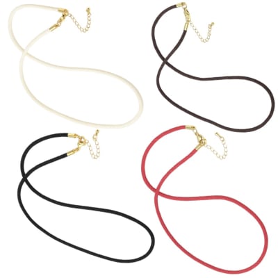Base collar cordón trenzado 45 cm baño oro / unidad
