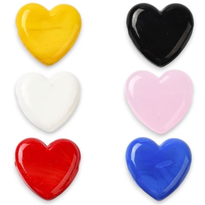 Pasador corazón 20 mm horizontal murano / unidad