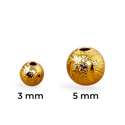 Balines diamantado Baño de Oro / gramo