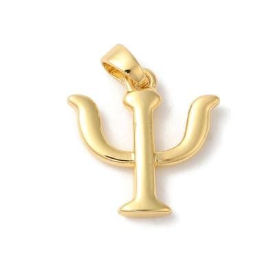 Dije colgante símbolo psicología psicólogo 16 mm baño de oro / unidad