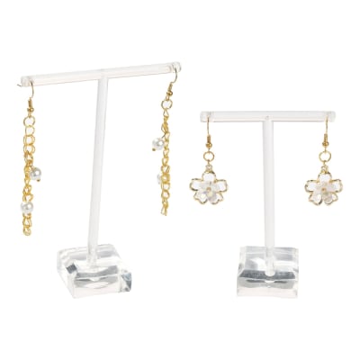 Exhibidor aros zarcillos pendientes acrílico transparente / unidad
