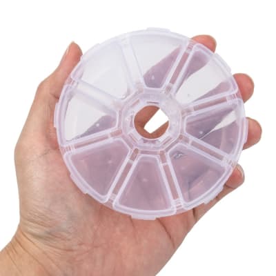 Caja organizadora circular con divisiones no extraíbles / unidad