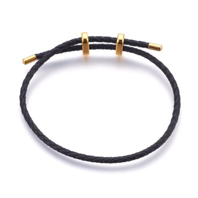 Base de pulsera de cuero ajustable / unidad