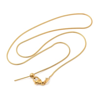 Cadena armada tejido serpiente acero ajustable  / unidad