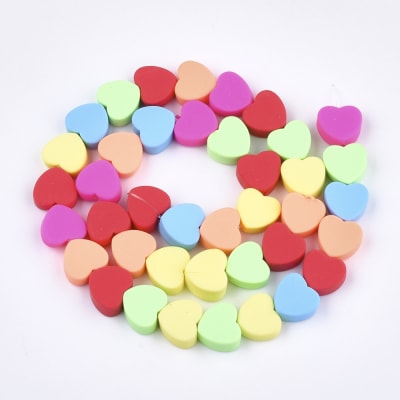 Pasador arcilla polimérica corazón liso fimo