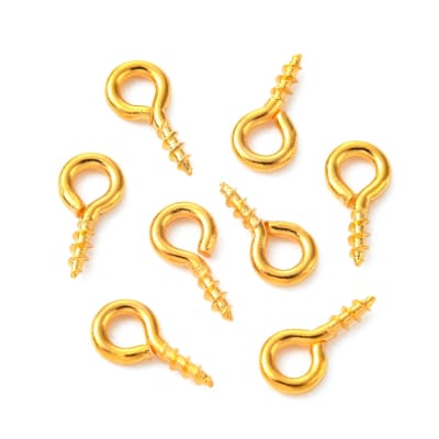 Cáncamos clavija Acero dorado / 200 uds