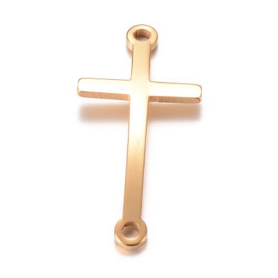 Dije conector cruz acero / unidad