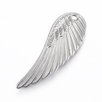 Dije colgante Ala angel acero / unidad