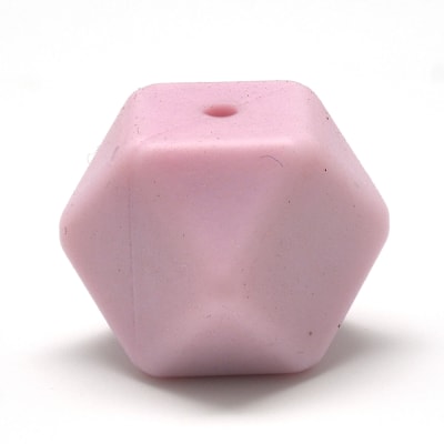 Mordedor silicona cubo facetado bebé portachupete / unidad