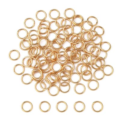 Argollas de unión Acero dorado / gramo