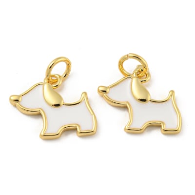Dije esmaltado perro mascota dog lover / unidad