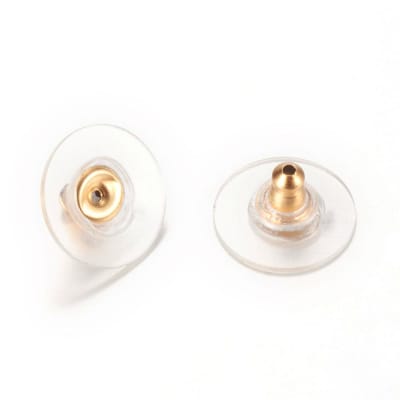 Tapones de aros acero y goma 12 mm estilo almohadilla  / 10 uds