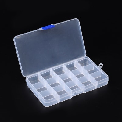 Caja organizadora 15 divisiones extraíble 10x17.5cm  / unidad