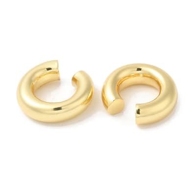 Ear cuff solitarios elegante liso grueso 25 mm chunky / unidad