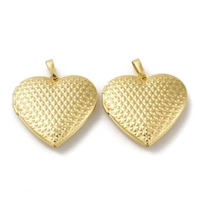 Relicario foto portafoto locket corazón textura / unidad