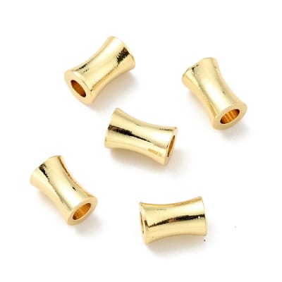 Separador tubular columna 6x4 mm baño de oro / unidad