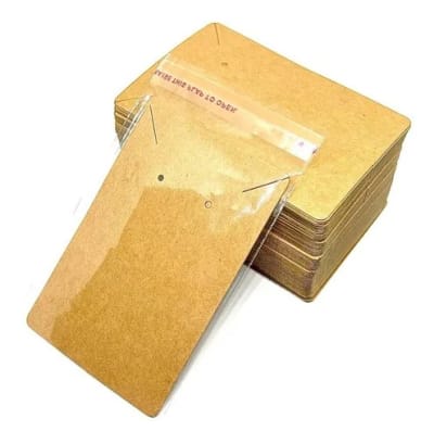 Bolsas de Celofán Adhesiva Y Tarjeta Para Exhibir Joyas / paquete