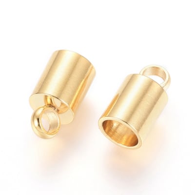 Campana tapa cuero 5 mm acero / 4 uds