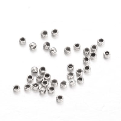 Grapas aprietes 1.5 mm plateado / gramo