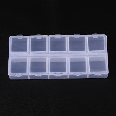 Caja organizadora 10 divisiones no extraíble 13x6cm / unidad