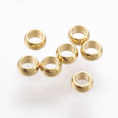 Grapas Escalachin aprietes 2 mm acero dorado / gramo