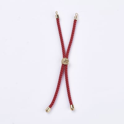 Base de pulsera cordón torcido ajustable / unidad