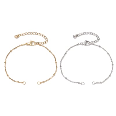 Base pulsera cadena eslabón forzado balines acero / unidad