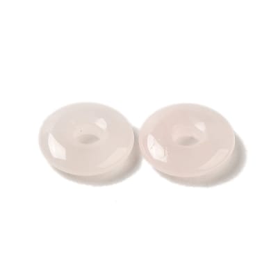 Pasador redondo cuarzo rosa natural amuleto protección / unidad