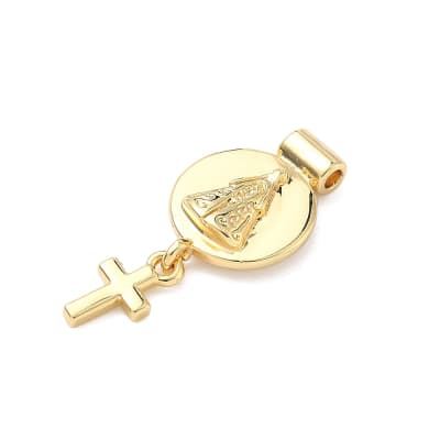 Dije pasador escapulario virgen del valle aparecida baño oro / unidad